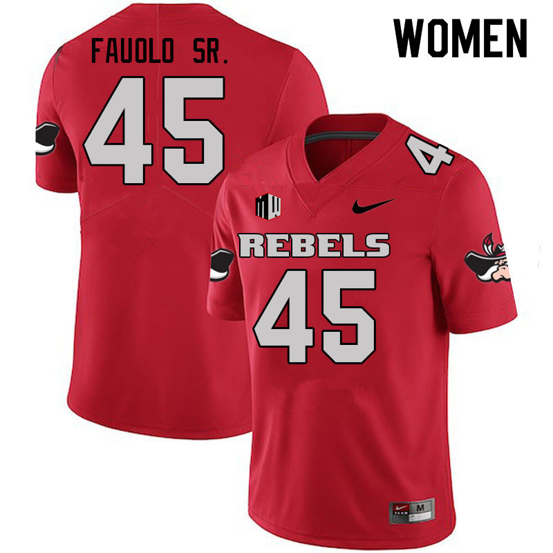 Women #45 Giovanni Fauolo Sr. UNLV Rebels College Football Jerseys Sale-Scarlet